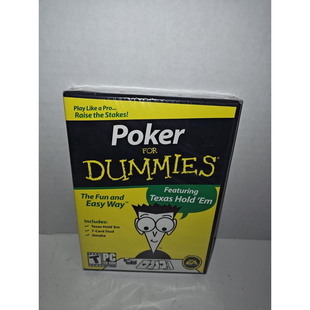 Poker For Dummies DVD Video Play Like A Pro Texas Hold 'Em Omaha 7 Card Stud New